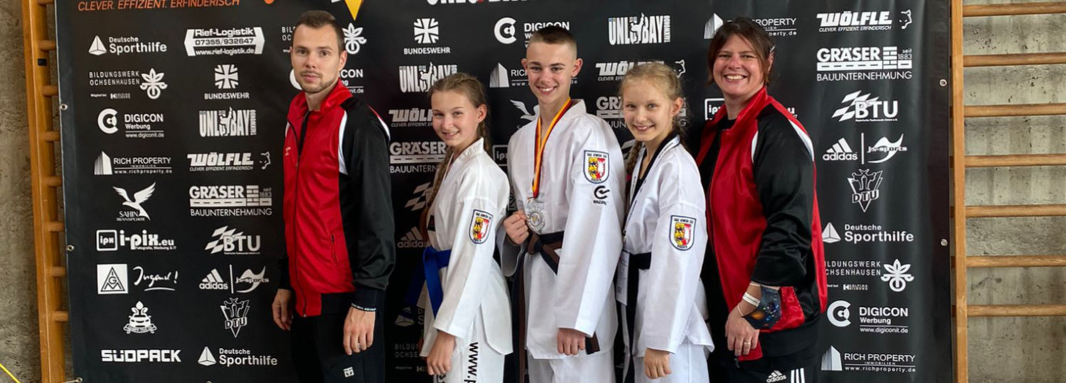 Dennis wird Deutscher Vizemeister im Taekwondo