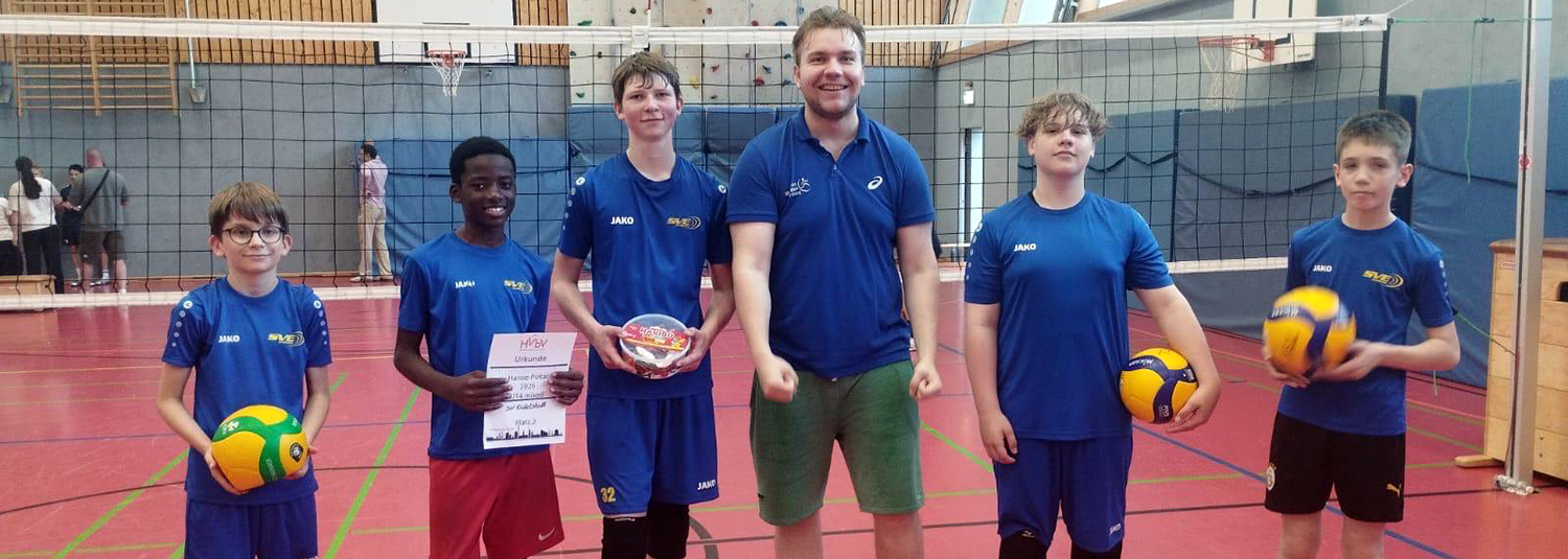 U14-Volleyballer holen zweiten Platz